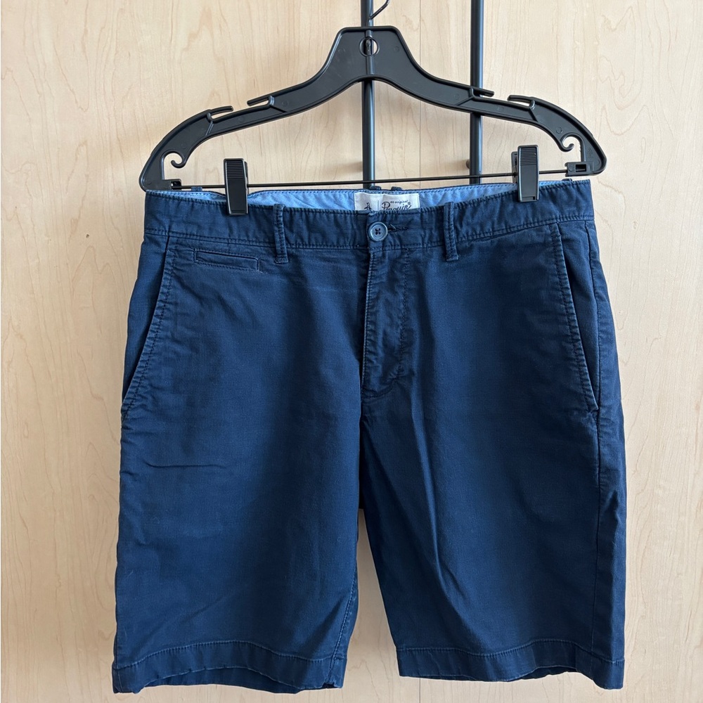 Original Penguin Navy Flat Front Shorts